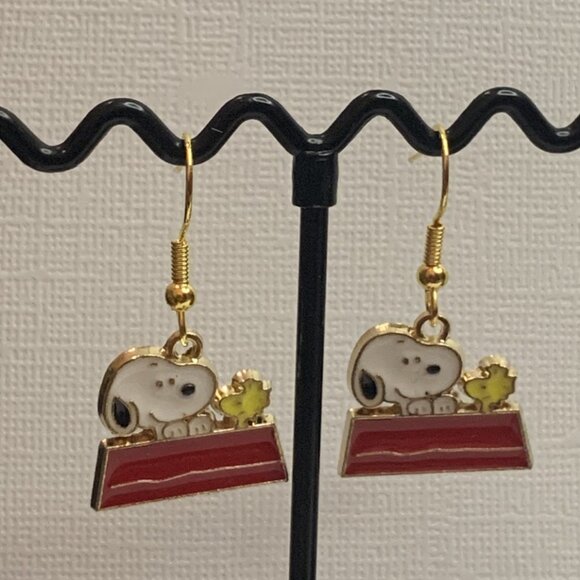 Snoopy Earring, Woodstock Earring, Peanuts Earring, Gift Idea, Snoopy Woodstock - Picture 1 of 6